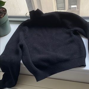 Zara cropped turtle neck sweater